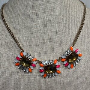Statement Necklace with Gem Accents